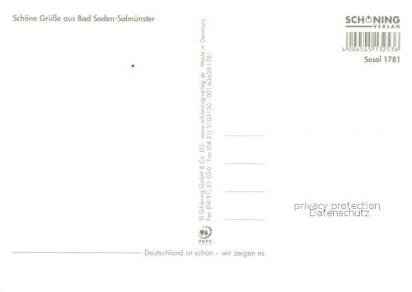 Bad Soden-Salmuenster Parkstrasse Klinik Rathausplatz Kirche – Bild 2
