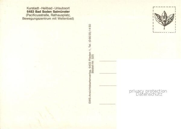 Bad Soden-Salmuenster Pacificusstrasse Rathausplatz Wellenbad – Bild 2