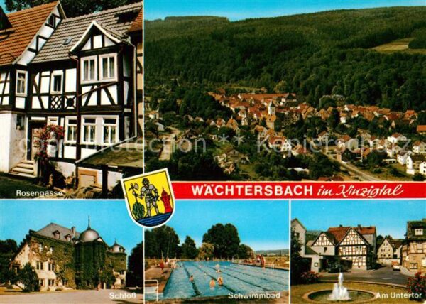 Waechtersbach Fachwerkhaus Rosengasse Schloss Schwimm