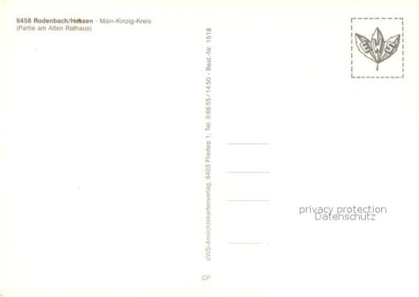 Rodenbach Hanau Partie am alten Rathaus Kirche Fachwerk – Bild 2