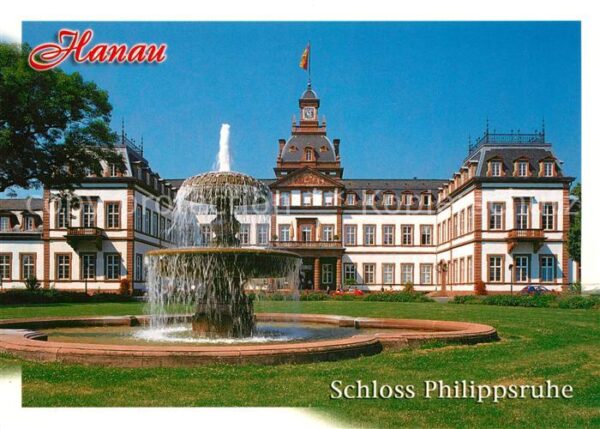 Hanau Main Schloss Philippsruhe Brunnen