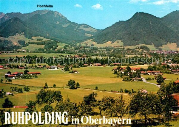 Ruhpolding Landschaftspanorama mit Hochfelln Bayer
