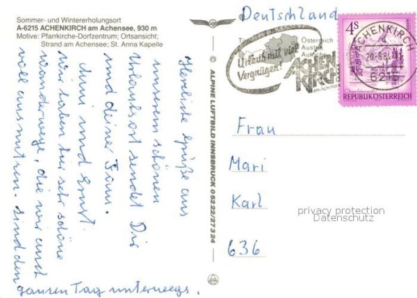 Achenkirch Dorfzentrum Kirche Strand St Anna Kapel – Bild 2