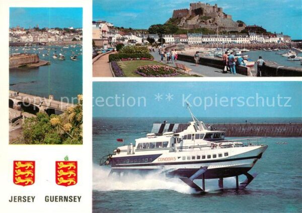 Guernsey Channel Islands Hydrofoil Condor 5 Jersey In full fligh