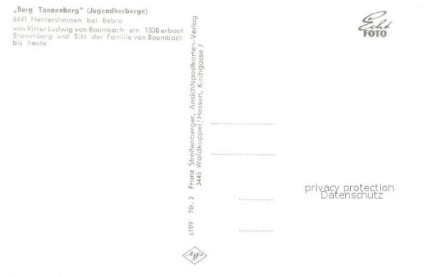 Nentershausen Hessen Burg Tannenberg Jugendherberge – Bild 2