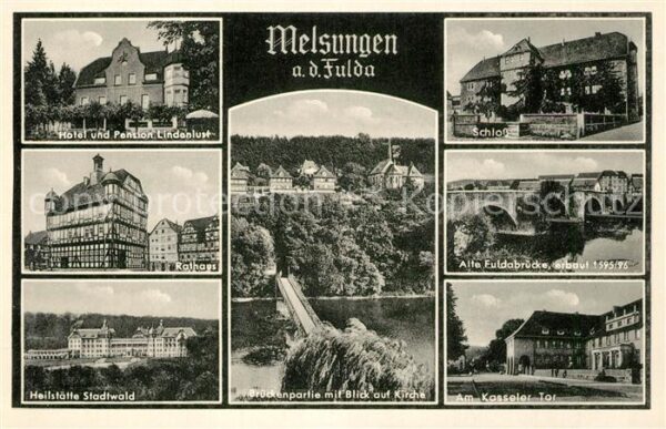 Melsungen Fulda Hotel Pension Lindenlust Schloss Rathau