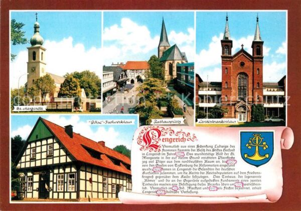 Lengerich Westfalen Margareta Kirche Rathausplatz Landeskra