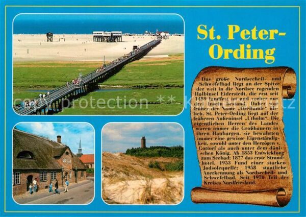 Peter-Ording St Seebrücke Dünen Leuchtturm Chronik
