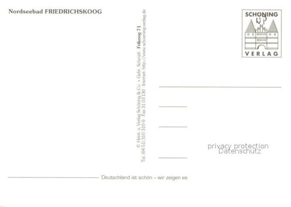Friedrichskoog Nordseebad Hafen Mühle Chronik – Bild 2