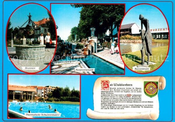 Bad Waldliesborn Brunnen Kurpromenade Kurzentrum Thermal