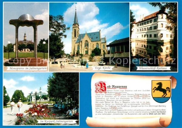 Rappenau Bad Monopteros Salinengarten Kirche Wassers
