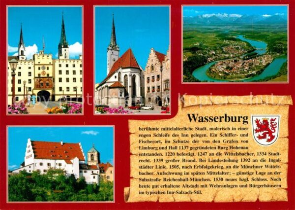 Wasserburg Inn Kirche Stadttor Panorama