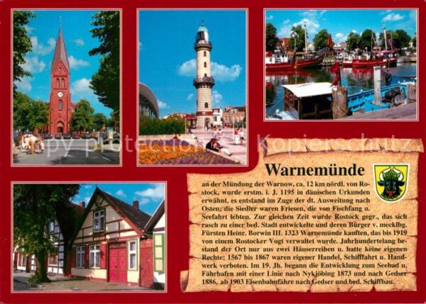 Warnemuende Ostseebad Kirche Leuchtturm Alter Strom