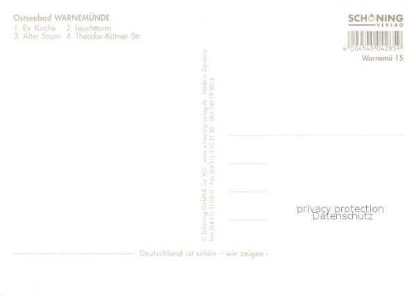 Warnemuende Ostseebad Kirche Leuchtturm Alter Strom – Bild 2