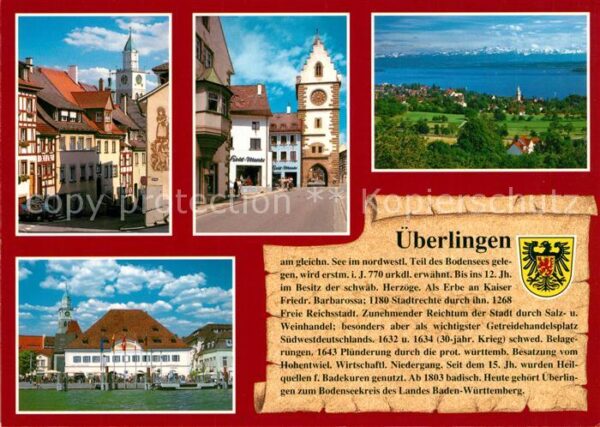 Ueberlingen Bodensee Panorama Stadttor Sankt Marien