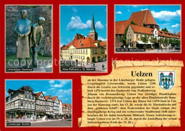 Uelzen Lueneburger Heide Uhlenköper Denkmal Rathaus Sankt Marien