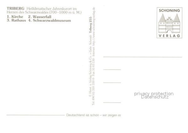 Triberg Schwarzwald Rathaus Kirche Schwarzwaldmuseum – Bild 2