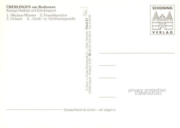 Ueberlingen Bodensee Nikolaus Münster Hofstatt Greth Anleges – Bild 2