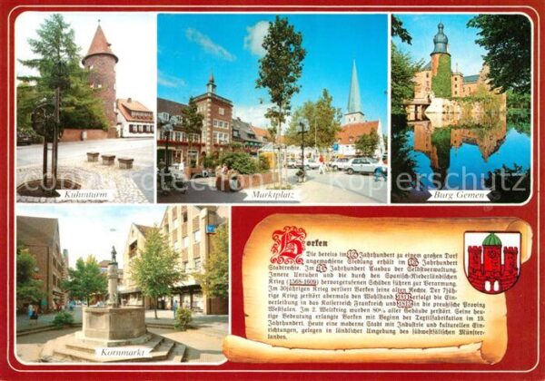 Borken Westfalen Kuhmturm Burg Gemen Marktplatz Kornplat