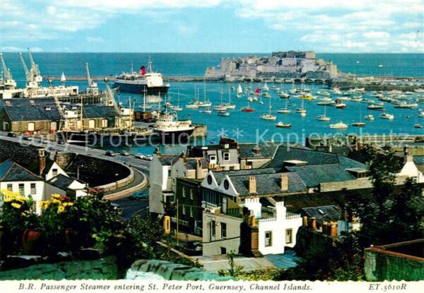 Guernsey Channel Islands Passenger Steamer Sankt Peter Port