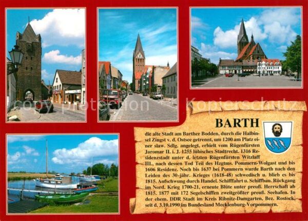 Barth Marktplatz Marienkirche Seglerhafen Dam