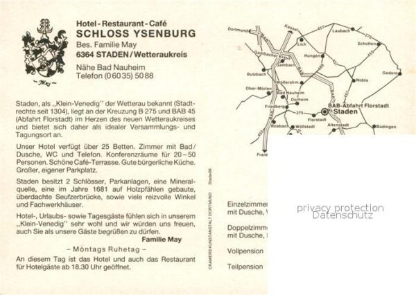 Staden Hessen Schloss Ysenburg – Bild 2