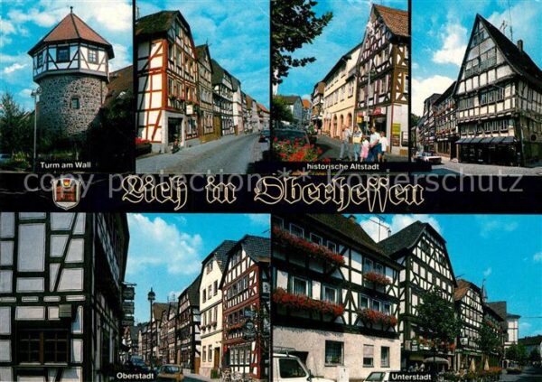 Lich Hessen Turm am Wall Altstadt Oberstadt Unterst
