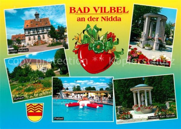 Bad Vilbel Rathaus Hassia Sprudel Kurhaus Freibad