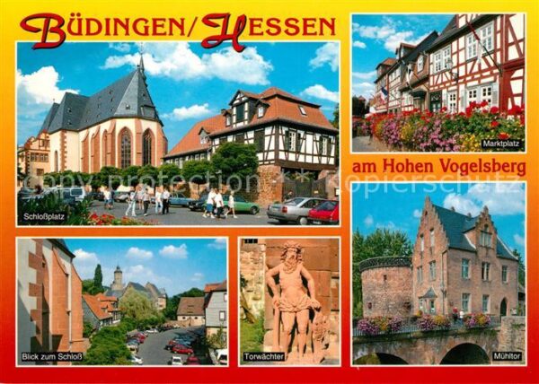 Buedingen Hessen Schlossplatz Schloss Torwächter Mühltor