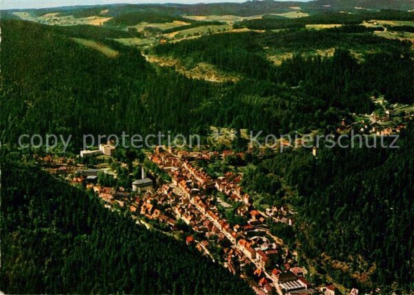 Triberg Schwarzwald Fliegeraufnahme