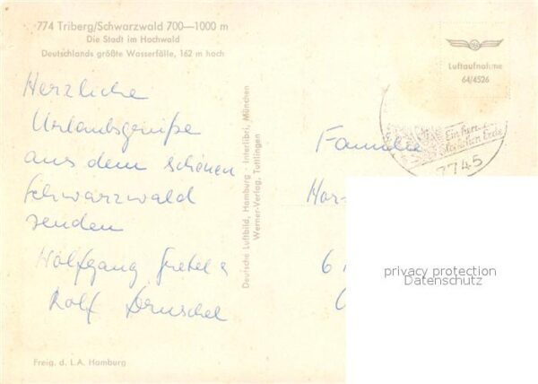 Triberg Schwarzwald Fliegeraufnahme – Bild 2