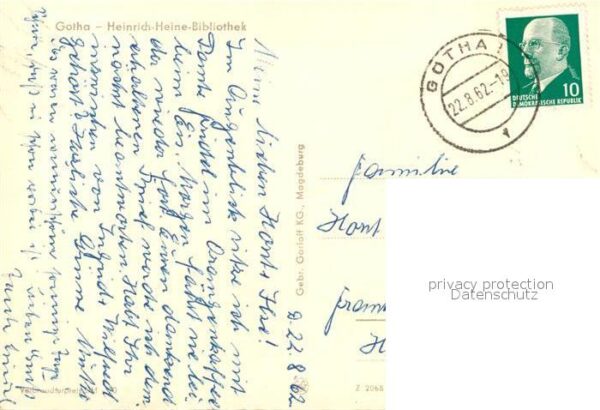 Gotha Thueringen Heinrich Heine Bibliothek – Bild 2