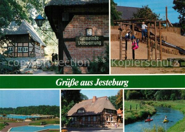 Jesteburg Fachwerkhäuser Gemeindeverwaltung Spiel