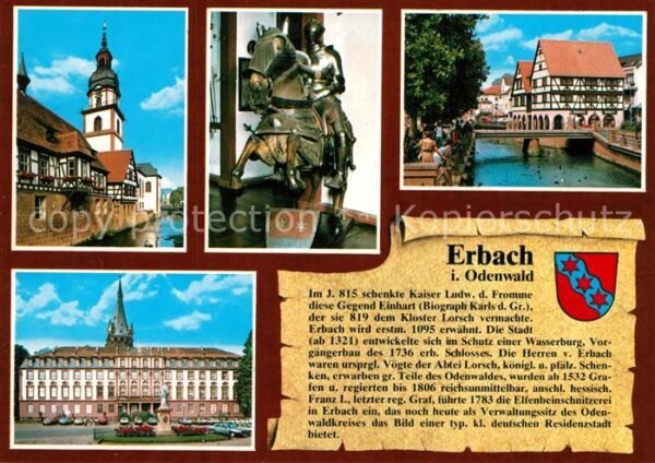 Erbach Odenwald Kloster Lorsch Reiterstandbild Schloss