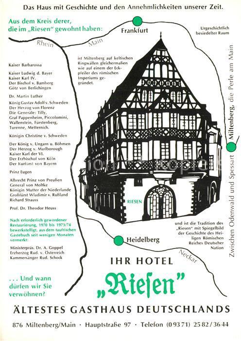 Miltenberg Main Hotel Riesen Zeichnung Gästezimmer Gast