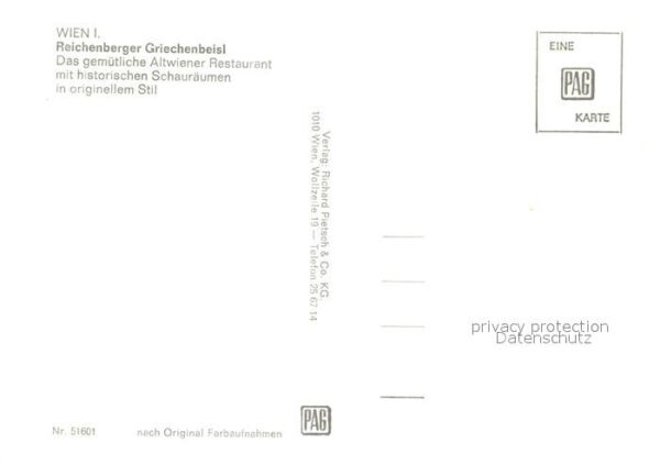 Wien Reichenberger Griechenbeisl Altwiener R – Bild 2