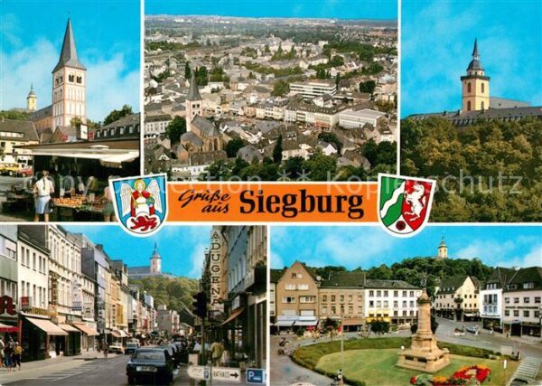 Siegburg Kirche Fliegeraufnahme Schloss Fussgäng