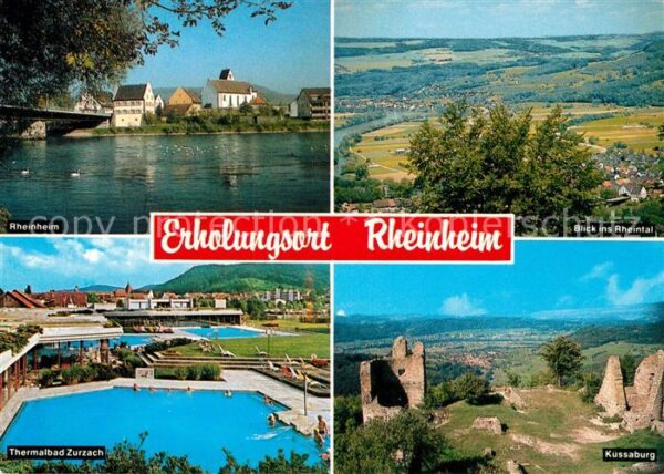 Rheinheim Panorama Rheintal Thermalbad Zurzach Kü