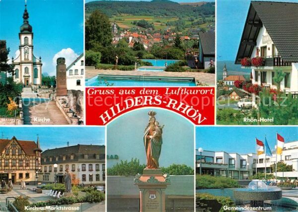 Hilders Rhoen Kirche Schwimmbad Rhön Hotel Kirch und