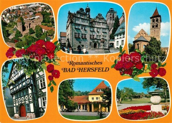 Bad Hersfeld Burg Altes Rathaus Brunnen Park Fachwer