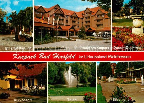 Bad Hersfeld Stiftsruine Hotel am Kurpark Duden Denk