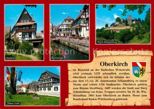 Oberkirch Baden Gerberei Bachanlage Ruine Schauenburg O