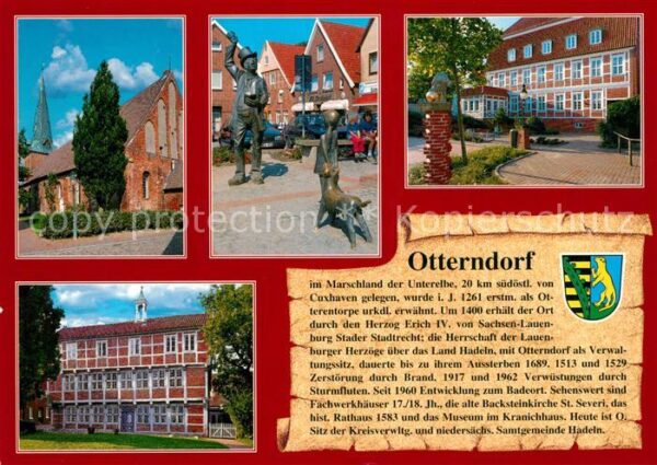 Otterndorf Niederelbe St Severi Kirche Utröper am Kirchplatz