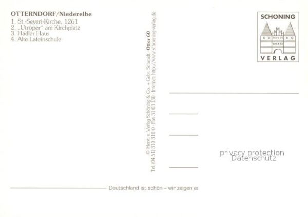 Otterndorf Niederelbe St Severi Kirche Utröper am Kirchplatz – Bild 2