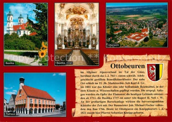 Ottobeuren Basilika Inneres Stadtblick Rathaus