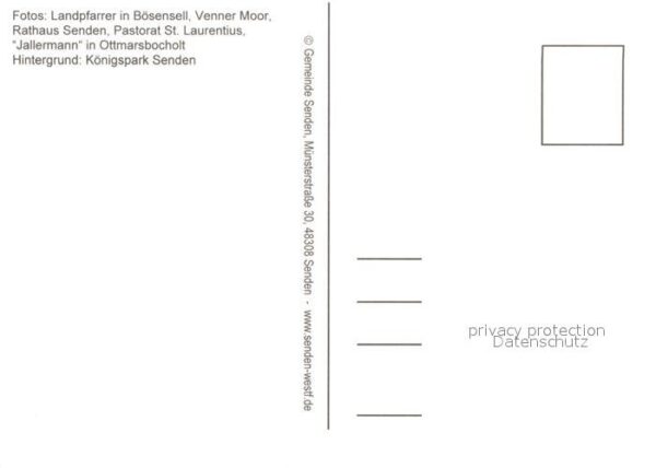 Senden Westfalen Landpfarrer in Bösensell Venner Moor Ra – Bild 2
