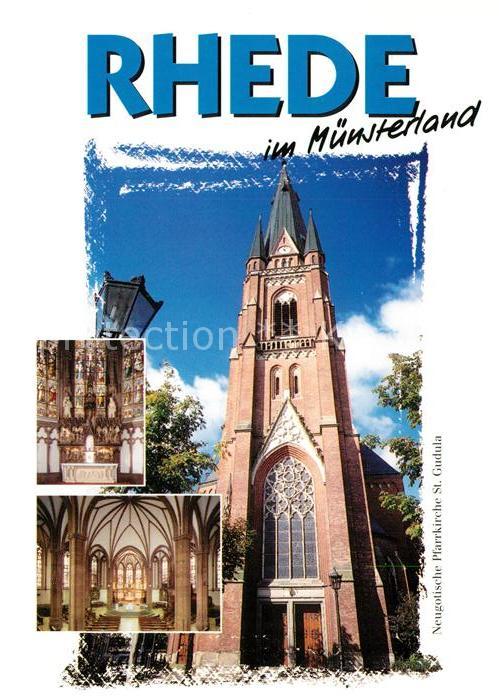 Rhede Westfalen Pfarrkirche St Gudula Inneres Altar
