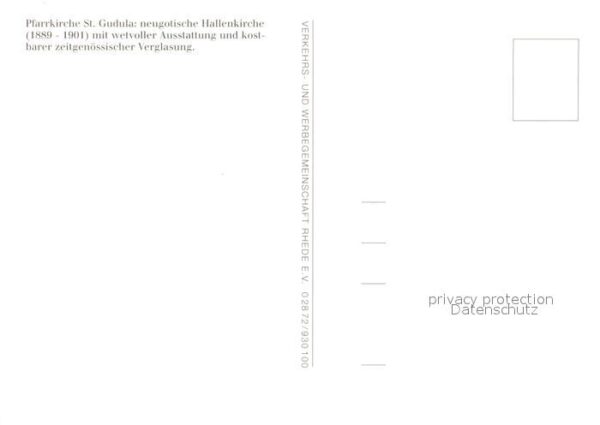 Rhede Westfalen Pfarrkirche St Gudula Inneres Altar – Bild 2