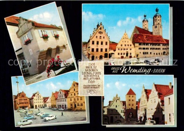 Wemding Geburtshaus Leonhard Fuchs Rathaus Kirc