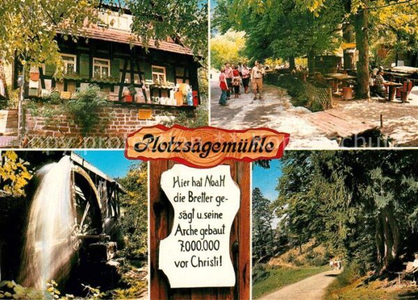 Bad Herrenalb Waldrestaurant zur Plotzsägmühle Mühlra
